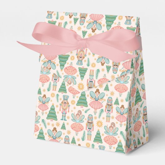 Ballett und Fairies auf Creme-Hintergrund Geschenkschachtel (Vorderseite)