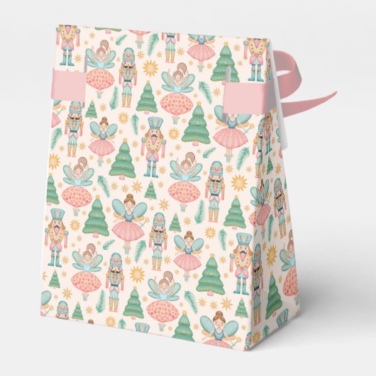 Ballett und Fairies auf Creme-Hintergrund Geschenkschachtel (Rückseite)
