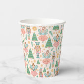 Ballett und Fairies auf Creme-Hintergrund Pappbecher (Rückseite)