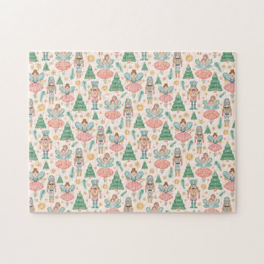 Ballett und Fairies auf Creme-Hintergrund Puzzle (Horizontal)