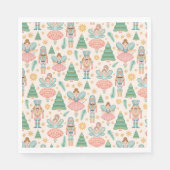 Ballett und Fairies auf Creme-Hintergrund Serviette (Vorderseite)