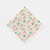 Ballett und Fairies auf Creme-Hintergrund Serviette (Ecke)