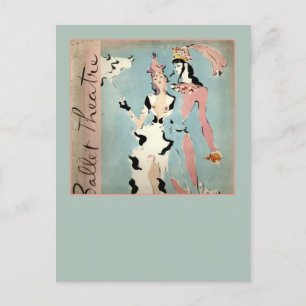Ballett und Theater Postkarte