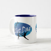 Ballett-Vater-Tasse Zweifarbige Tasse (Vorderseite Links)