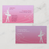 Ballett-Visitenkarte Visitenkarte (Vorne/Hinten)