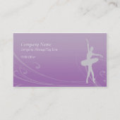 Ballett-Visitenkarte Visitenkarte (Rückseite)