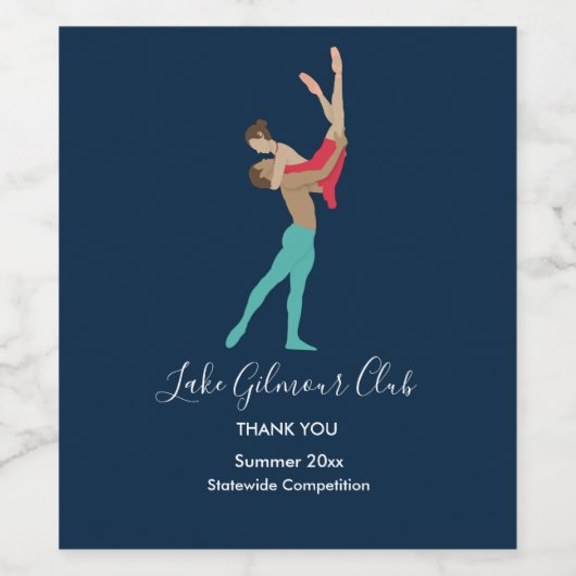 Ballett Weinetikett (Einzelnes Label)