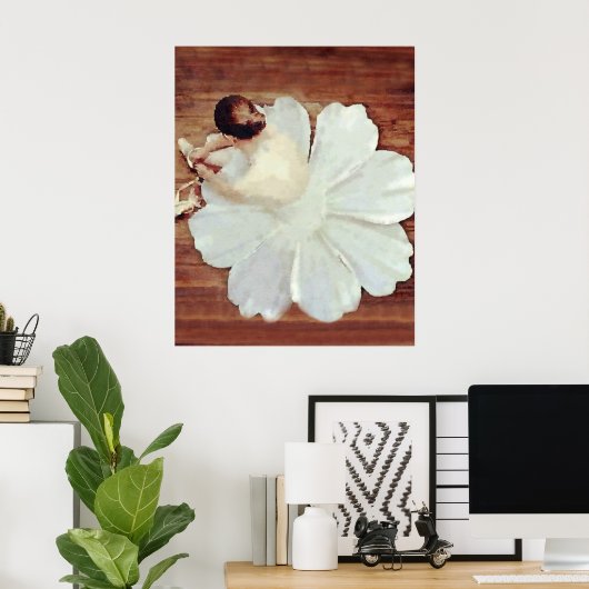 Ballettblüte Poster (Heimbüro)