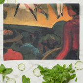 Ballettbusse, russisches Ballett mit August Macke Geschirrtuch (Gefaltet)