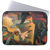 Ballettbusse, russisches Ballett mit August Macke Laptopschutzhülle (Vorderseite)