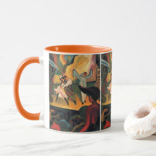 Ballettbusse, russisches Ballett mit August Macke Tasse