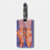 BALLETTENSCHUHE PERSONALISIERTER GEPÄCKTAG GEPÄCKANHÄNGER (Rückseite vertikal)