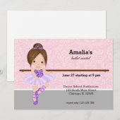 BallettErwägung Einladung (Vorne/Hinten)