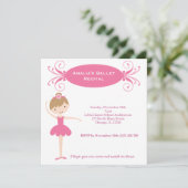 BallettErwägung Einladung (Stehend Vorderseite)