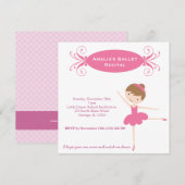 BallettErwägung Einladung (Vorne/Hinten)