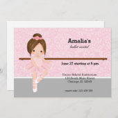 BallettErwägung Einladung (Vorne/Hinten)