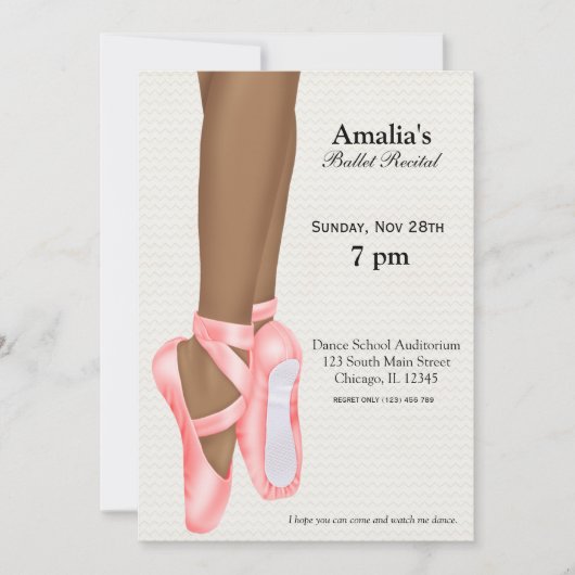 BallettErwägung Einladung (Vorderseite)