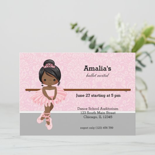 BallettErwägung Einladung (Stehend Vorderseite)