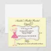 BallettErwägung Einladung (Vorne/Hinten)