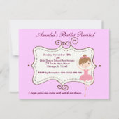 BallettErwägung Einladung (Vorderseite)