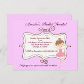 BallettErwägung Einladung (Vorne/Hinten)