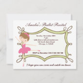 BallettErwägung Einladung (Vorderseite)