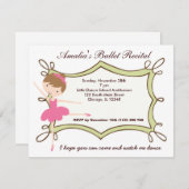 BallettErwägung Einladung (Vorne/Hinten)