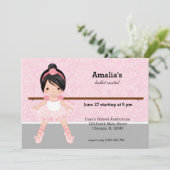 BallettErwägung Einladung (Stehend Vorderseite)