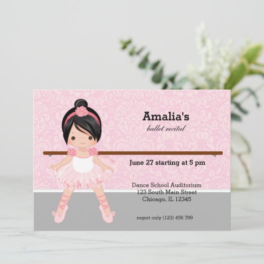 BallettErwägung Einladung (Stehend Vorderseite)