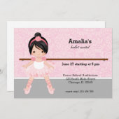 BallettErwägung Einladung (Vorne/Hinten)