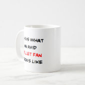 Ballettfan, begeistert kaffeetasse (Vorderseite Links)