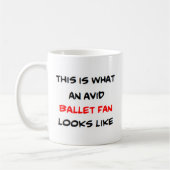 Ballettfan, begeistert kaffeetasse (Links)