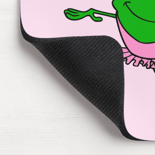 Ballettfrosch Hübsch in Rosa Mousepad (Ecke)