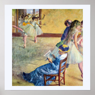 Ballettklasse, die Tanzsaal von Edgar Degas Poster