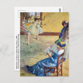 Ballettklasse, die Tanzsaal von Edgar Degas Postkarte (Vorne/Hinten)
