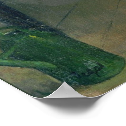 Ballettklasse von Edgar Degas Poster (Ecke)