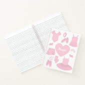 Ballettkleiderei - Weißer Hintergrund Notizblock (Innenseite)