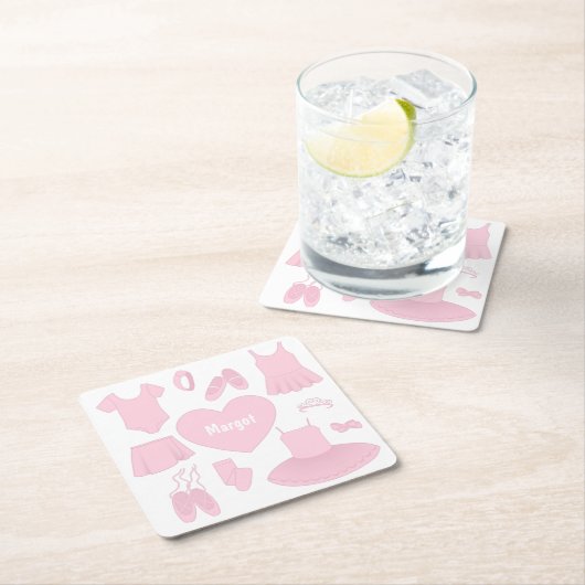 Ballettkleidung Papier Untersetzer - Weißer Hinter (Vor Ort)