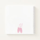 Ballettkleidung Square Notebook - Weißer Hintergru Notizblock (Rückseite)