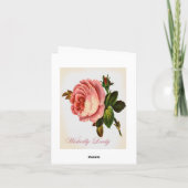 Ballettkorps Karte (Rückseite)