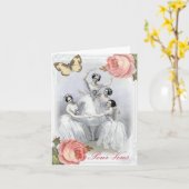 Ballettkorps Karte (Gelbe Blume)