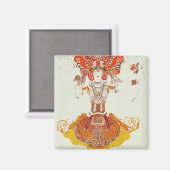 Ballettkostüm für 'The Firebird', von Strawinsky Magnet (Vorderseite/Rückseite)
