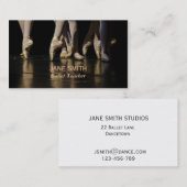 Ballettlehrerballettstudio-Tanzstudio Visitenkarte (Vorne/Hinten)