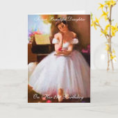 BALLETTLESUNG 21. GEBURTSTAGSKARTE KARTE (Gelbe Blume)