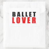 Ballettliebhaber Rechteckiger Aufkleber (Tasche)