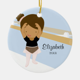 Ballettmädchen Ballett Tanz Weihnachtsdekoration Keramik Ornament