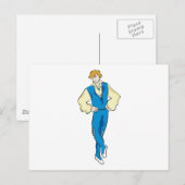 Ballettmann Postkarte (Vorne/Hinten)