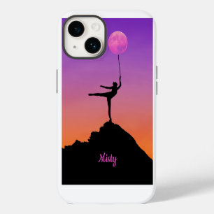 Ballettmond Balance Personalisierter Name iPhone 14 Hülle