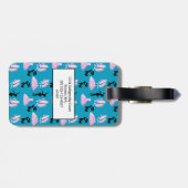 Ballettmuster mit Tanzkleid und Ballerina Gepäckanhänger (Rückseite horizontal)