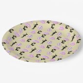 Ballettmuster mit Tanzkleid und Ballerina Pappteller (Schrägansicht)